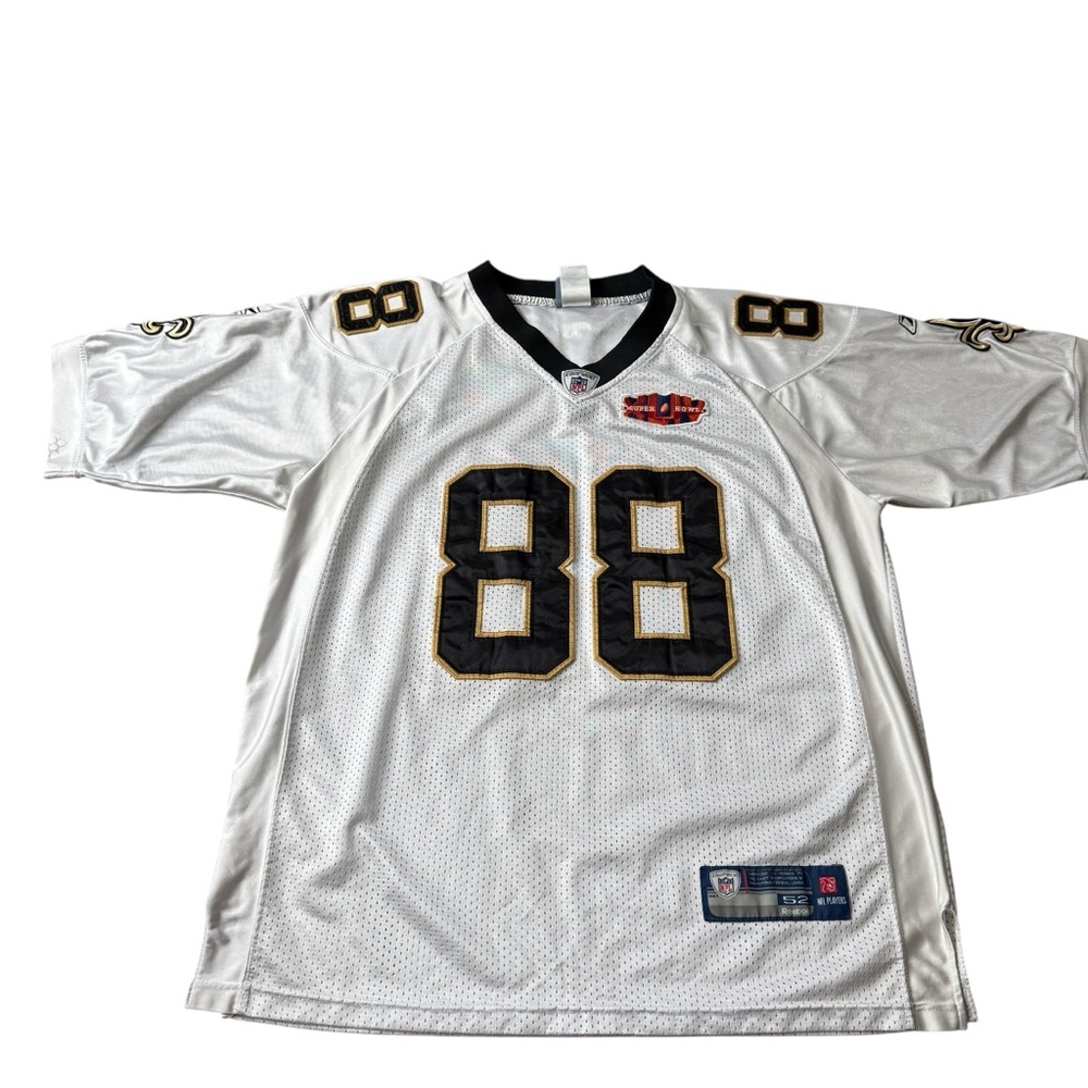 New Orleans Saints Jeremy Shockey 88 Onfield Reebok Sewn Jersey Sz 52 Super Bowl